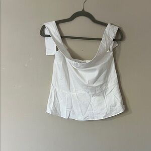 Express Elegant White Tank Top